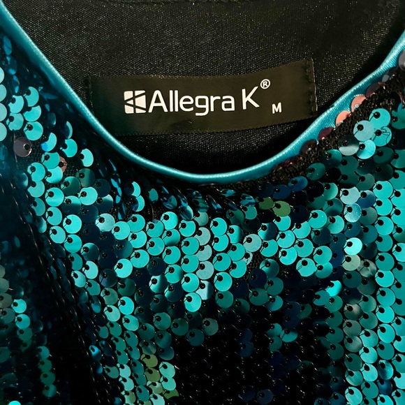 Last Disco Dress Sequin Spaghetti Strap Dress for Bachelorette NYE Dress - Picture 3 of 4